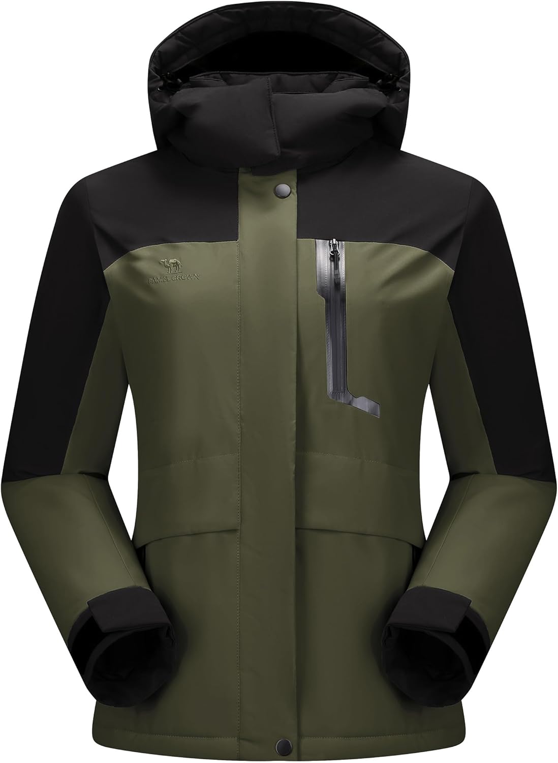 Women's Waterproof Snow Ski Jakcet Fleece Warm Winter Coat Hooded Windproof Insulated Snowboarding Jacket